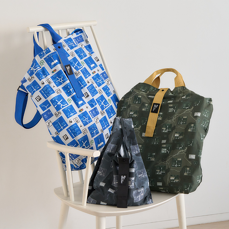 方面看板 コンビニエコバッグ、パッカブルバッグ｜Map Design GALLERY