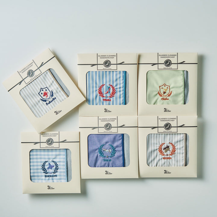 刺繍ハンカチ/北海道