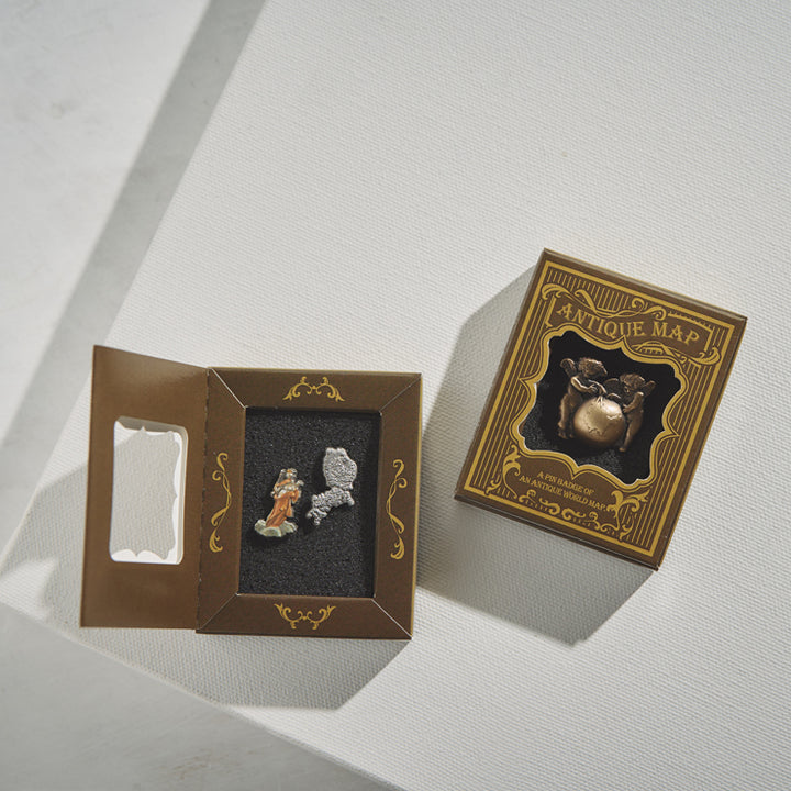 古地図ピンバッジ/日本図(1595年)