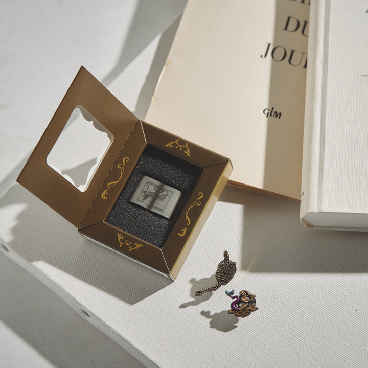 古地図ピンバッジ/天使/東インド図(1643~1650年)