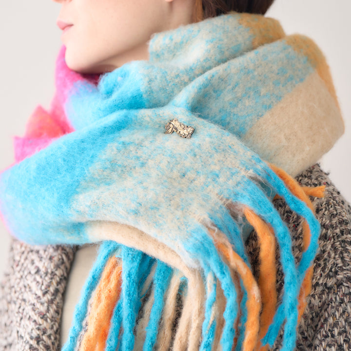 古地図ピンバッジ(2種)/日本図・聖母マリア/アジア図(1700年)