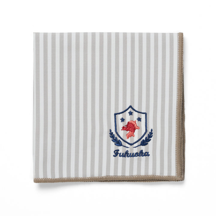 刺繍ハンカチ/福岡県