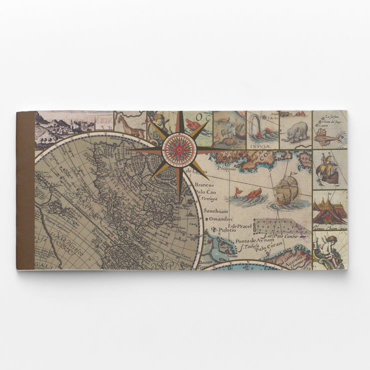 古ちず】一筆箋/アーティスティック 装飾｜地図グッズ｜Map Design