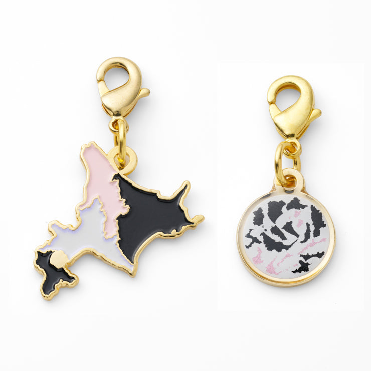 47palette メタルチャーム(2種)/01北海道｜地図グッズ｜Map Design