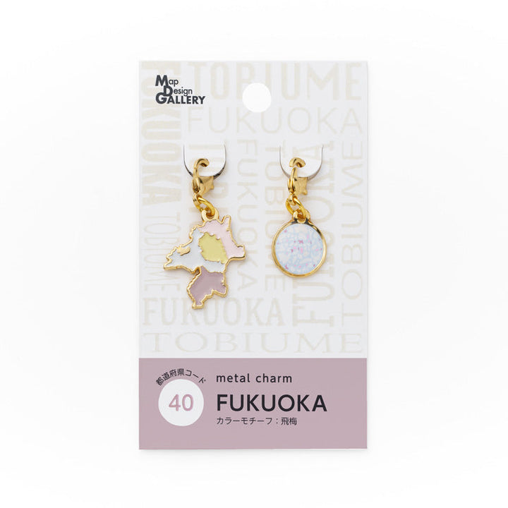 47palette メタルチャーム(2種)/40福岡県