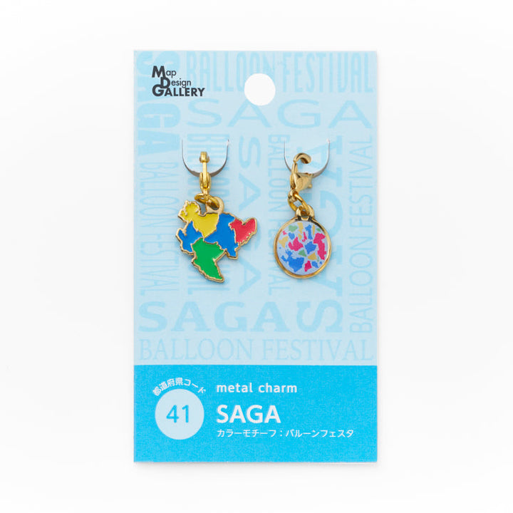 47palette メタルチャーム(2種)/41佐賀県