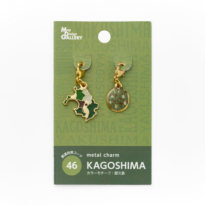 47palette メタルチャーム(2種)/46鹿児島県