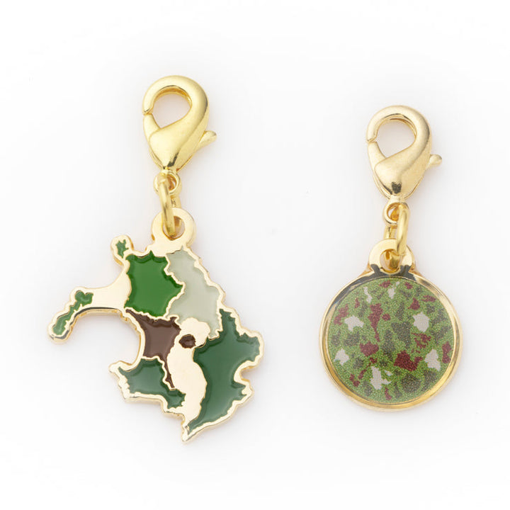 47palette メタルチャーム(2種)/46鹿児島県