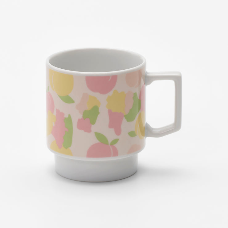 美濃焼マグカップ/フルーツ もも｜地図グッズ｜Map Design GALLERY