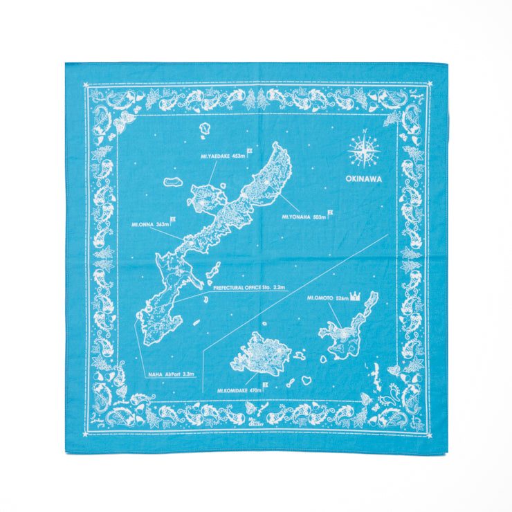 バンダナ/沖縄県｜地図グッズ｜Map Design GALLERYオンラインストア
