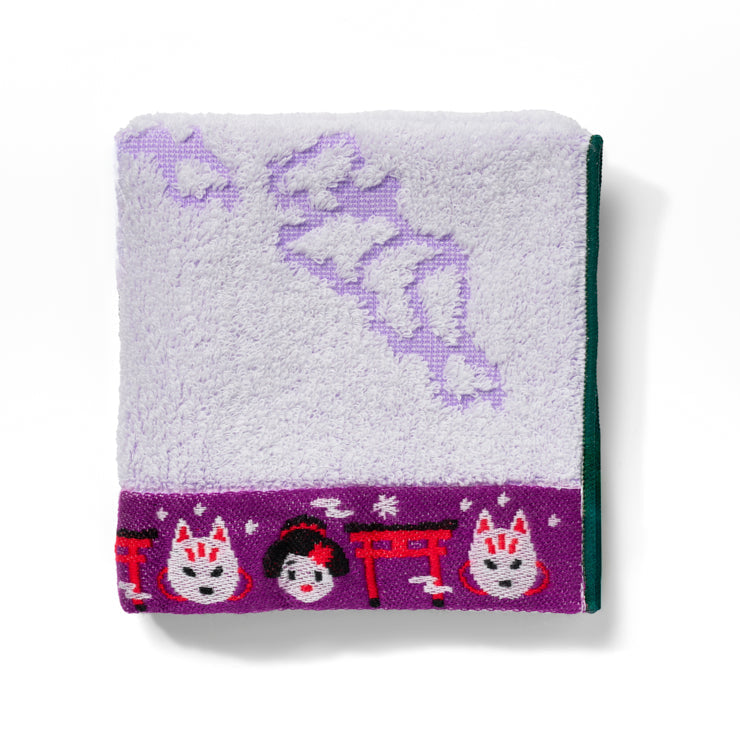 ジャカード織タオルハンカチ/京都府｜地図グッズ｜Map Design GALLERY