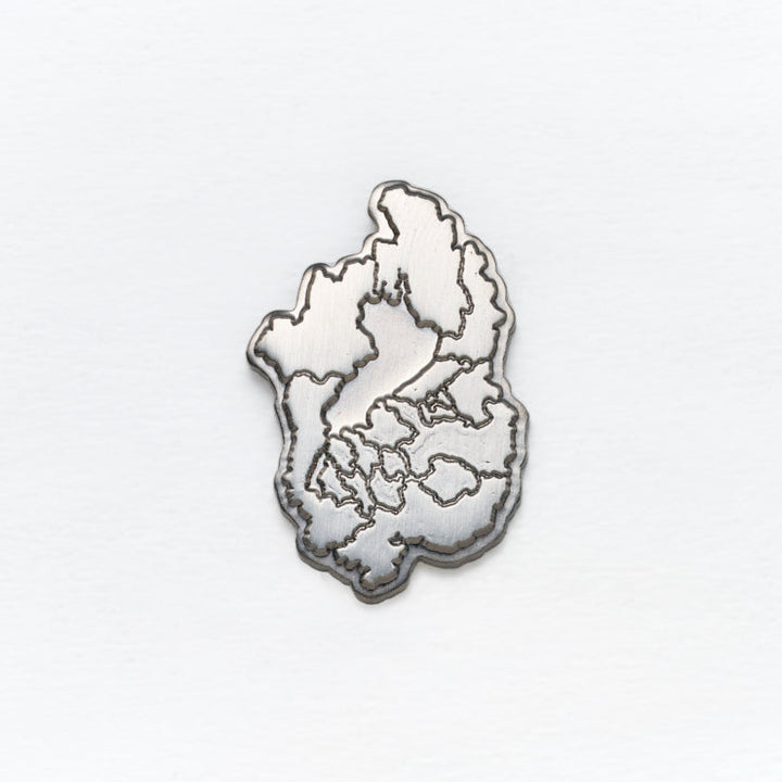 47都道府県ピンバッジ/25滋賀県 ゴールド/シルバー