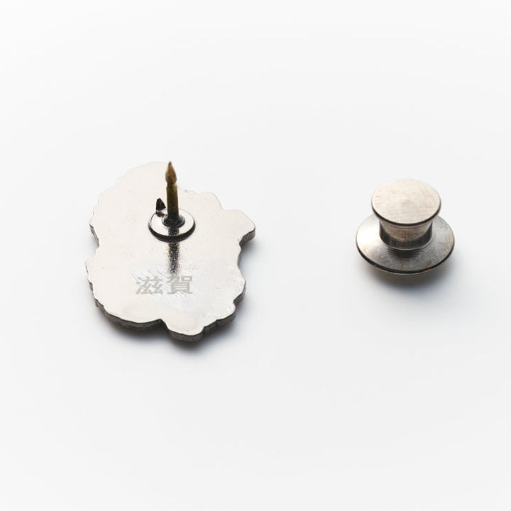 47都道府県ピンバッジ/25滋賀県 ゴールド/シルバー