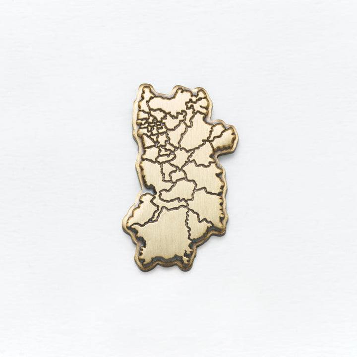 47都道府県ピンバッジ/29奈良県 ゴールド/シルバー