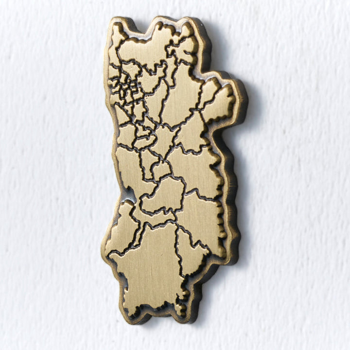 47都道府県ピンバッジ/29奈良県 ゴールド/シルバー