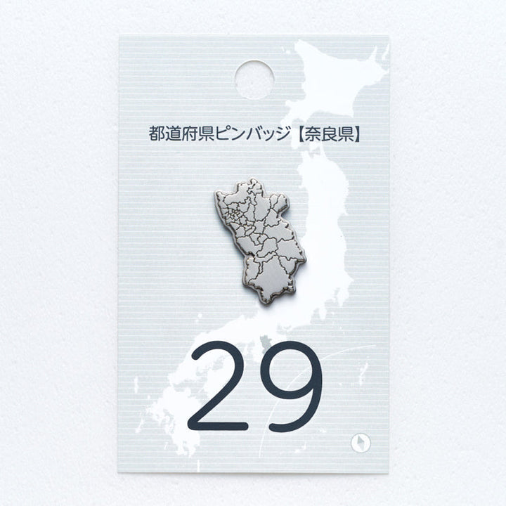 47都道府県ピンバッジ/29奈良県 ゴールド/シルバー