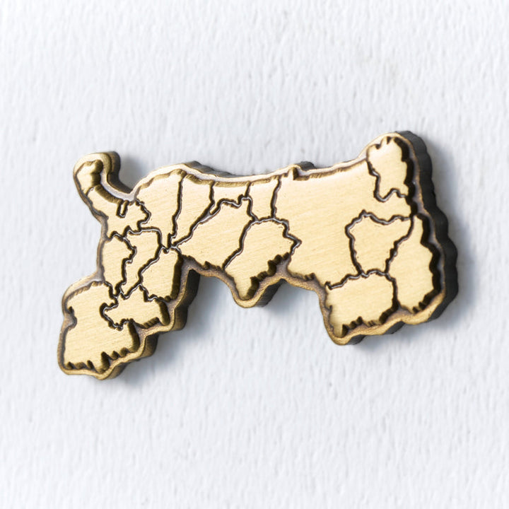 47都道府県ピンバッジ/31鳥取県 ゴールド/シルバー