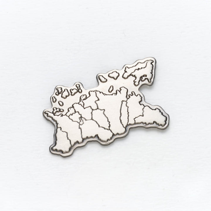 47都道府県ピンバッジ/37香川県 ゴールド/シルバー