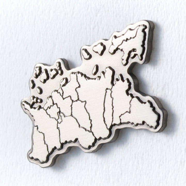 47都道府県ピンバッジ/37香川県 ゴールド/シルバー