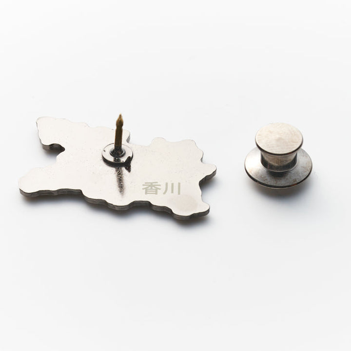 47都道府県ピンバッジ/37香川県 ゴールド/シルバー