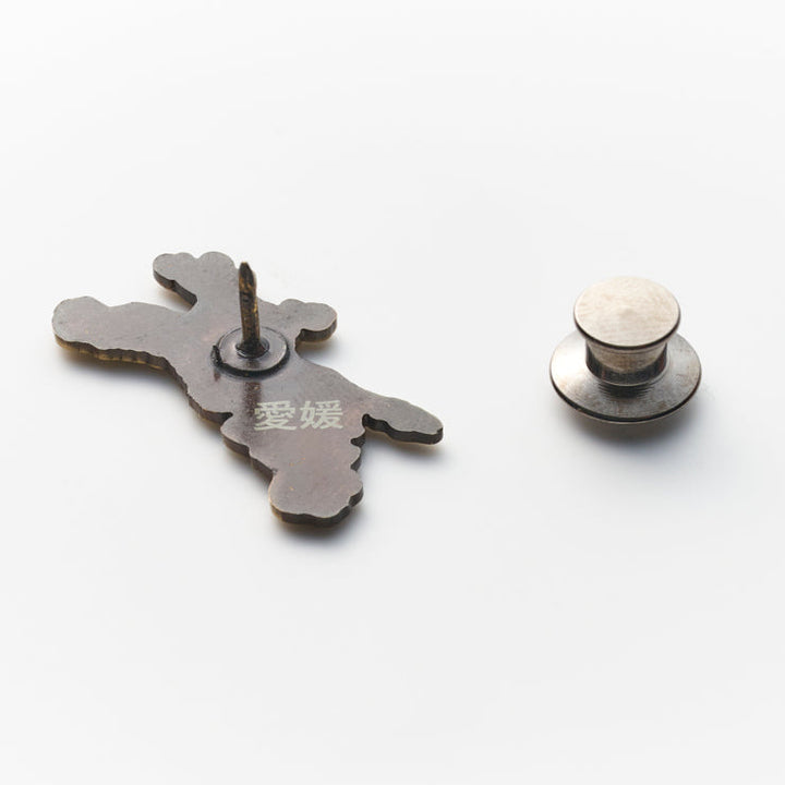 47都道府県ピンバッジ/38愛媛県 ゴールド/シルバー