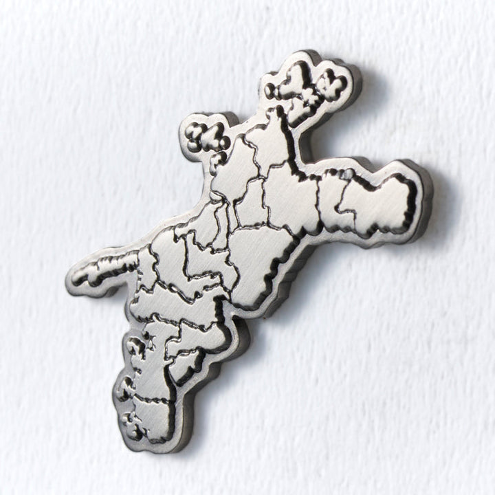 47都道府県ピンバッジ/38愛媛県 ゴールド/シルバー