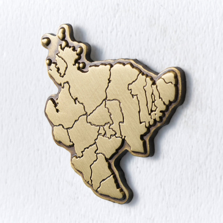 47都道府県ピンバッジ/41佐賀県 ゴールド/シルバー