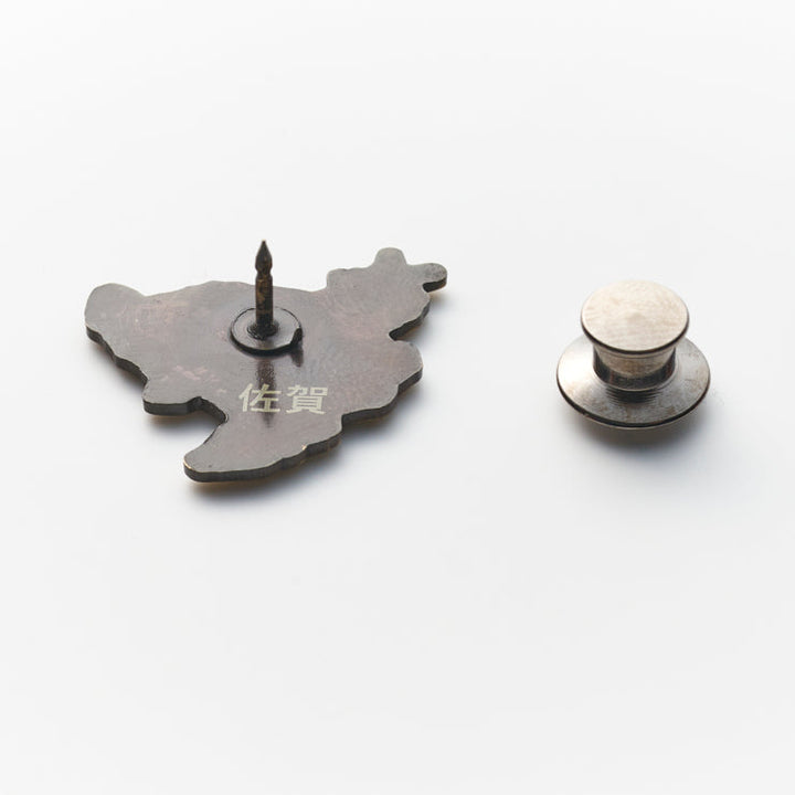 47都道府県ピンバッジ/41佐賀県 ゴールド/シルバー