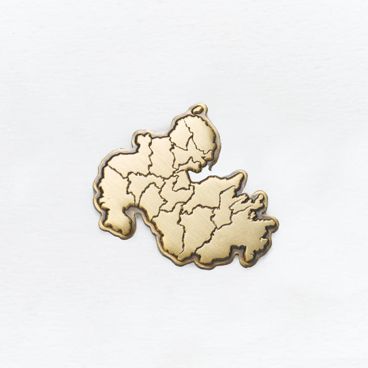 47都道府県ピンバッジ/44大分県 ゴールド/シルバー