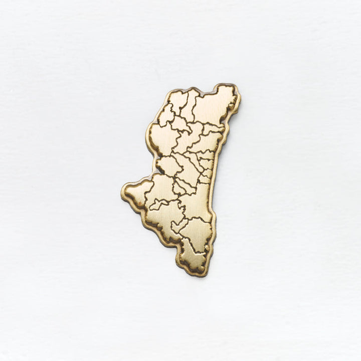 47都道府県ピンバッジ/45宮崎県 ゴールド/シルバー