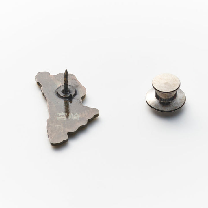 47都道府県ピンバッジ/45宮崎県 ゴールド/シルバー