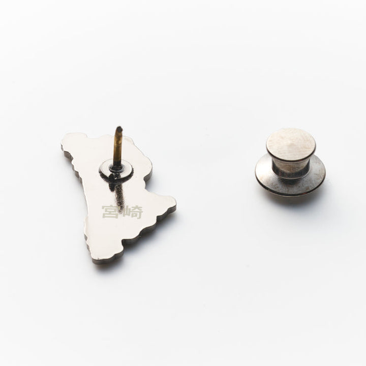 47都道府県ピンバッジ/45宮崎県 ゴールド/シルバー