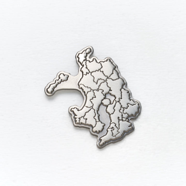 47都道府県ピンバッジ/46鹿児島県 ゴールド/シルバー