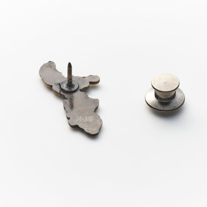 47都道府県ピンバッジ/47沖縄県 ゴールド/シルバー