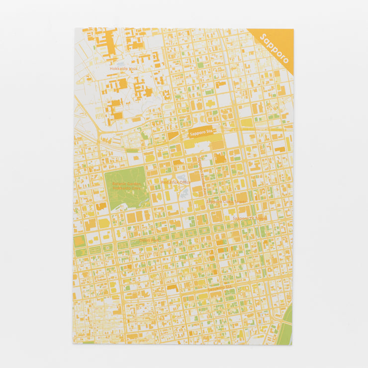 街まち】ポストカード/札幌｜地図グッズ｜Map Design GALLERY