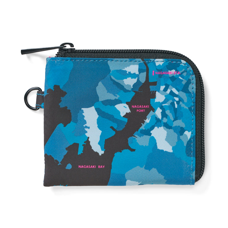スリムウォレット/迷彩 長崎｜地図グッズ｜Map Design GALLERY