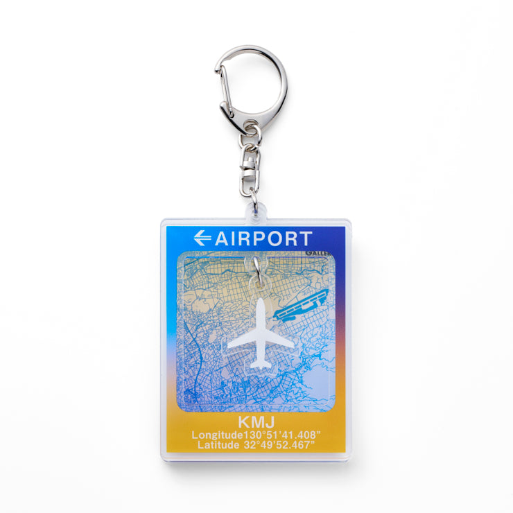 2連アクリルキーホルダー/熊本空港｜Map Design GALLERYオンライン