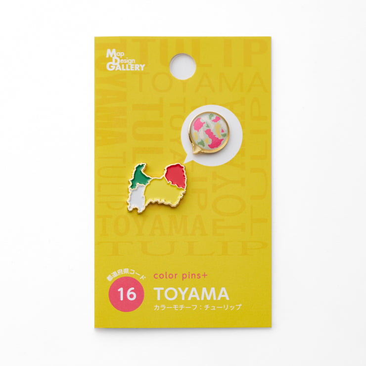 47palette カラーピンズプラス(2種)/16富山県｜地図グッズ｜Map Design