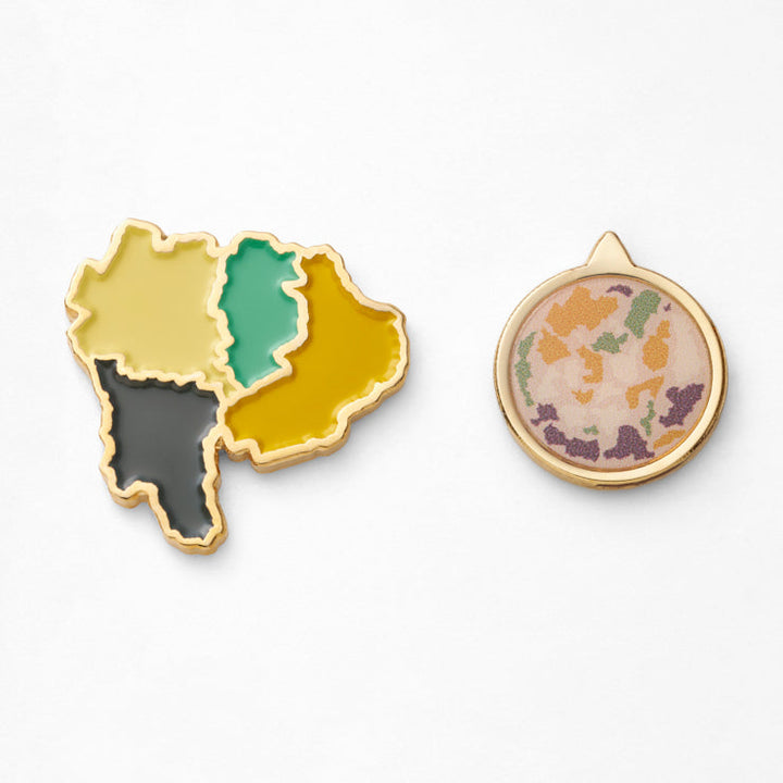 47palette カラーピンズプラス(2種)/19山梨県