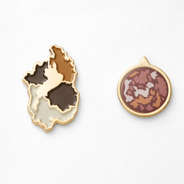 47palette カラーピンズプラス(2種)/25滋賀県