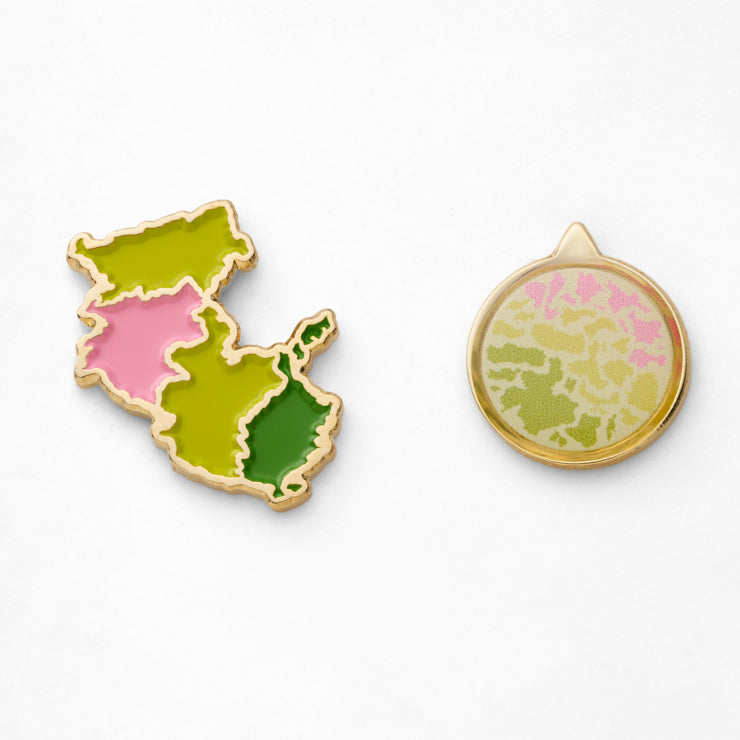 47palette カラーピンズプラス(2種)/30和歌山県｜地図グッズ｜Map