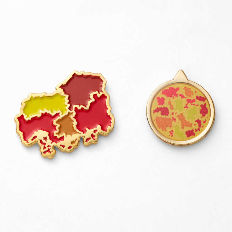 47palette カラーピンズプラス(2種)/34広島県｜地図グッズ｜Map Design
