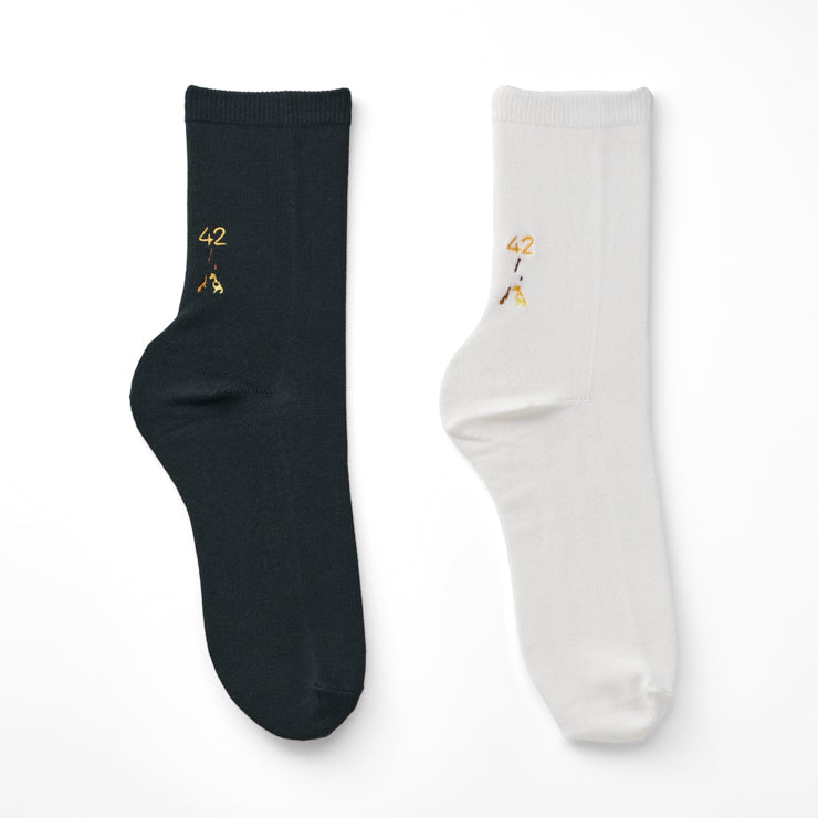 ソックス 2足組/47palette 42長崎県｜地図グッズ｜Map Design GALLERY