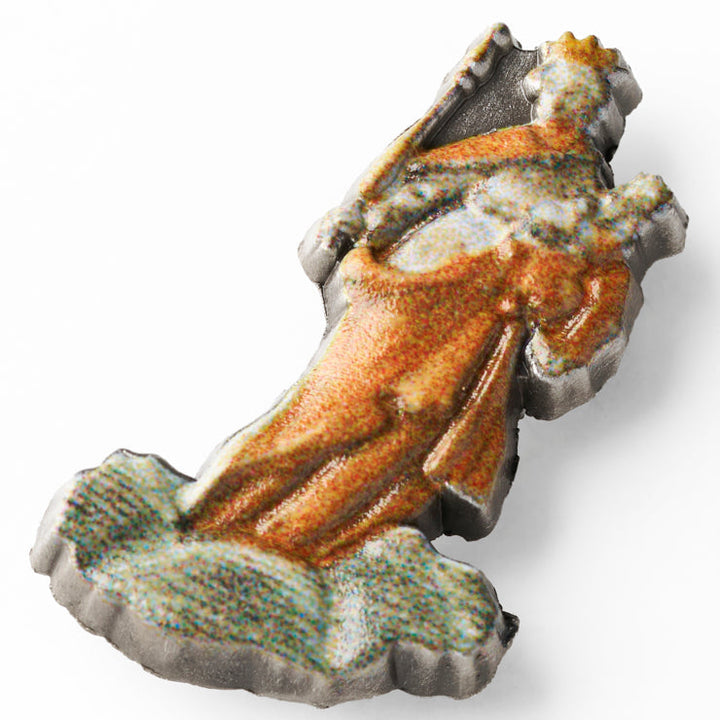 古地図ピンバッジ(2種)/日本図・聖母マリア/アジア図(1700年)