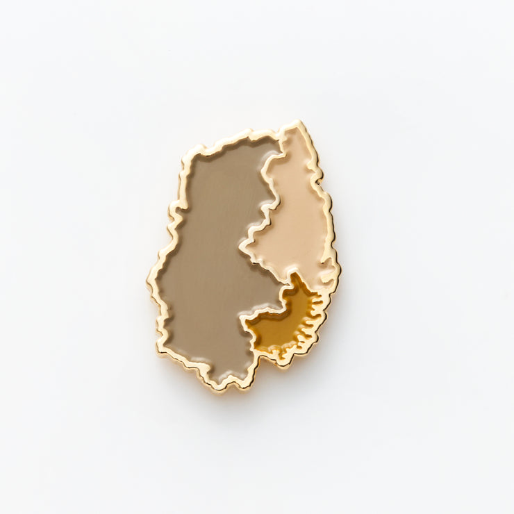 街まち 47palette カラーピンズ/03岩手県｜地図グッズ｜Map Design