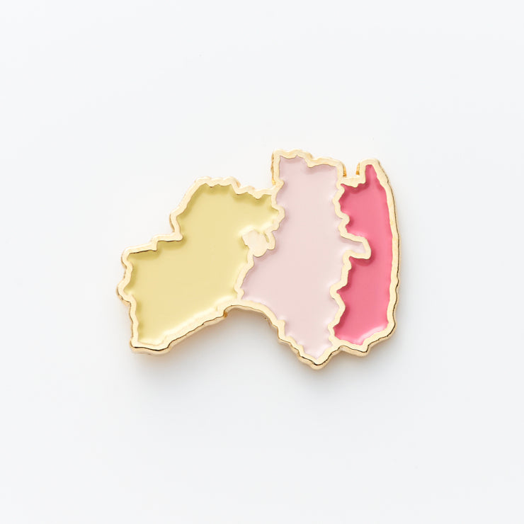 街まち 47palette カラーピンズ/07福島県｜地図グッズ｜Map Design
