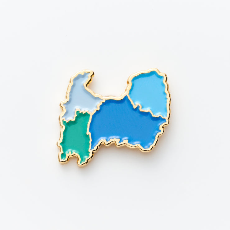 街まち 47palette カラーピンズ/16富山県｜地図グッズ｜Map Design