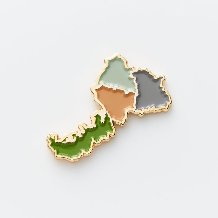 街まち 47palette カラーピンズ/18福井県｜地図グッズ｜Map Design