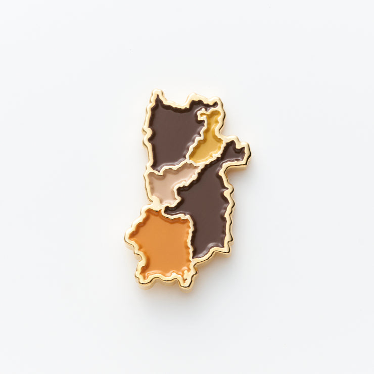 街まち 47palette カラーピンズ/29奈良県｜地図グッズ｜Map Design