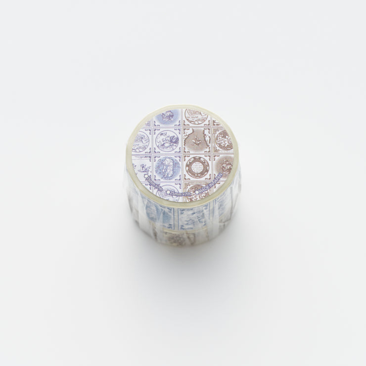 古ちず】マスキングテープ(2本)/西洋タイル|地図グッズ|Map Design 古ちず】マスキングテープ(2本)/西洋タイル|地図グッズ|Map Design